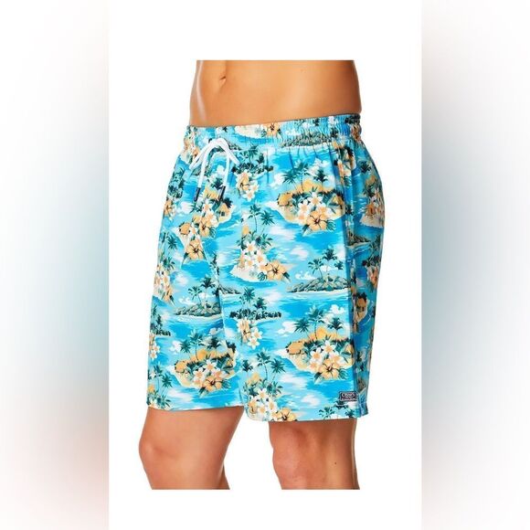 Chaps Men's Swim Trunks with UPF50+ - Picture 2 of 4